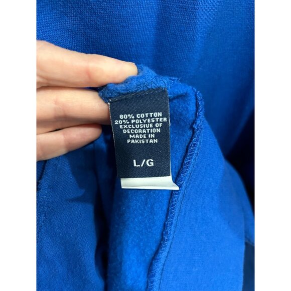 Chaps NWT Mens Blue Track Jacket With Black Stripes Full Zip Size L - Picture 6 of 11